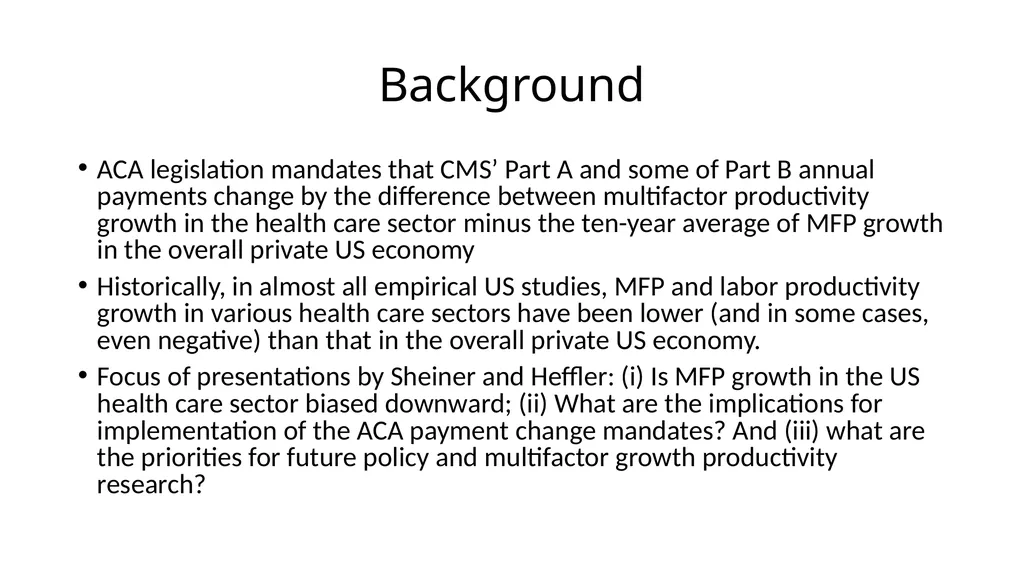 Comments on Louise Sheiner, “The ACA Provider Cuts - slide 2 of 12