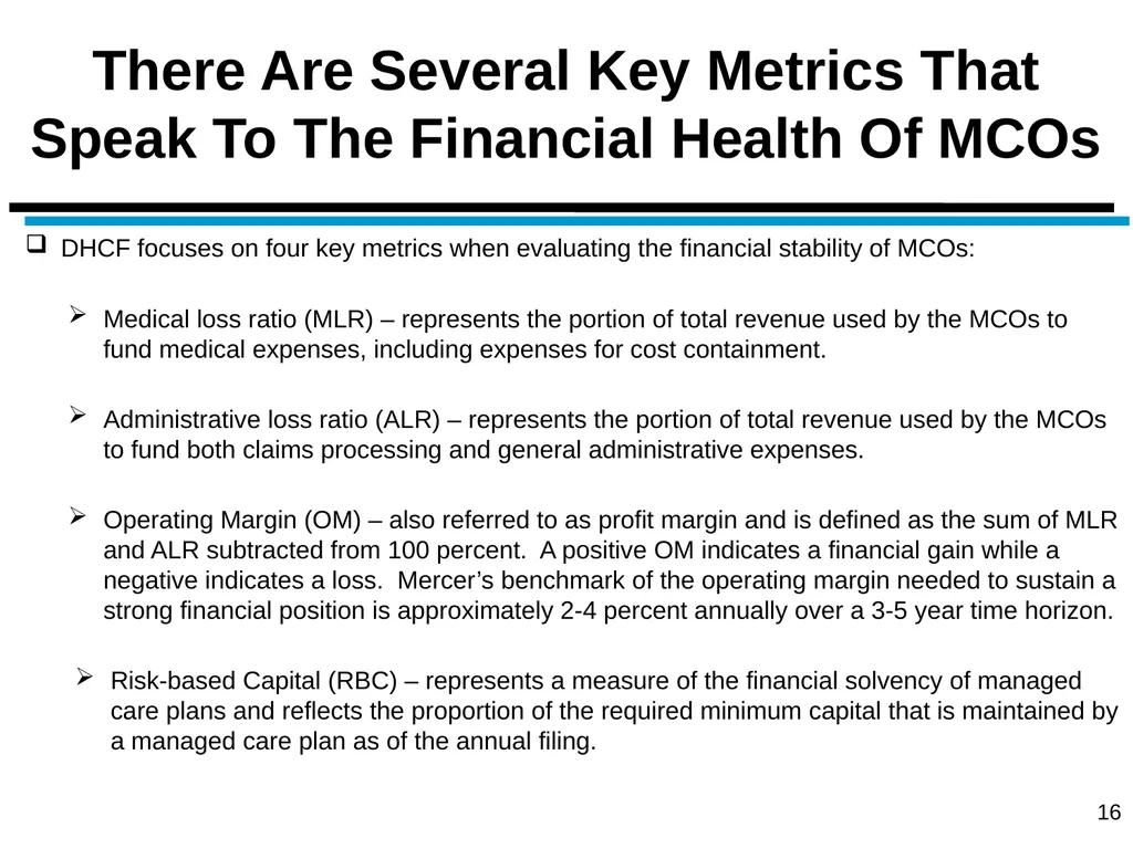 District of Columbia’s Managed Care Annual - slide 16 of 76