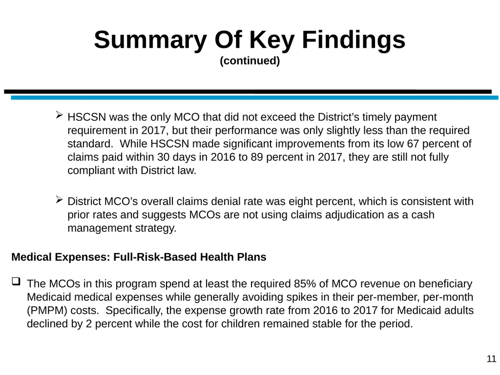 District of Columbia’s Managed Care Annual - slide 11 of 76