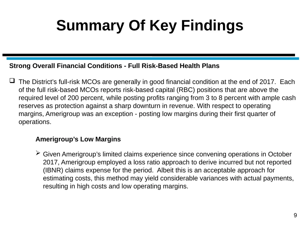 District of Columbia’s Managed Care Annual - slide 9 of 76