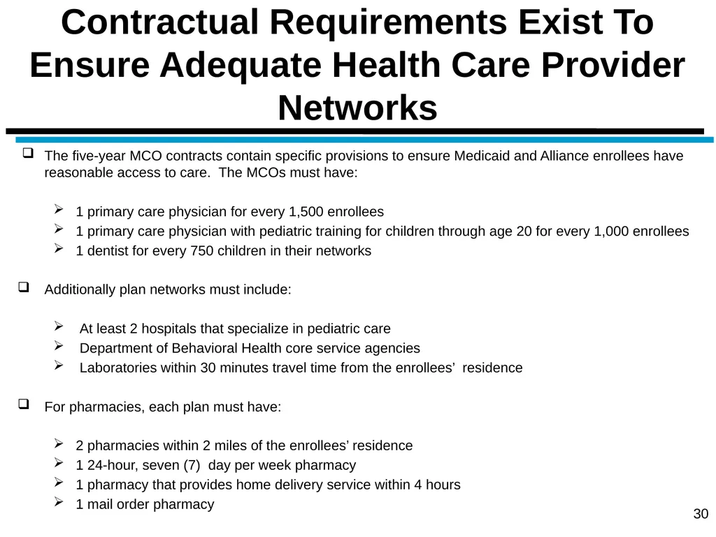 District of Columbia’s Managed Care Annual - slide 30 of 76