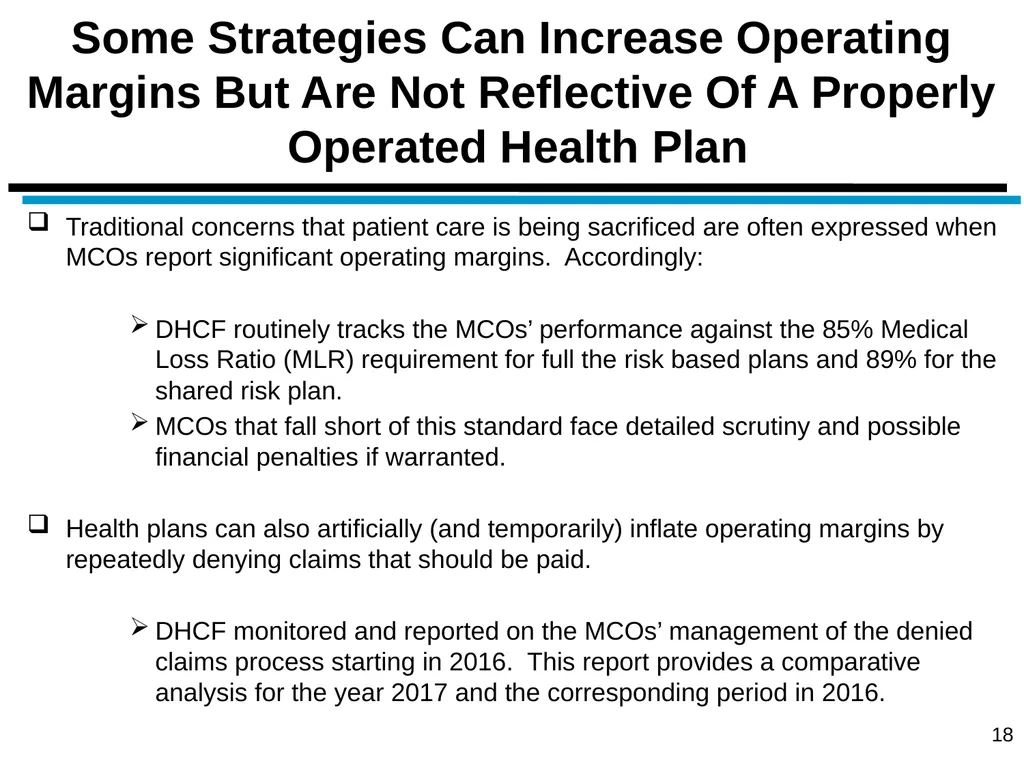 District of Columbia’s Managed Care Annual - slide 18 of 76