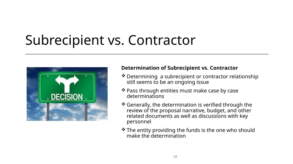 Federal Grant Reporting 101 & Lessons Learned - slide 28 of 48