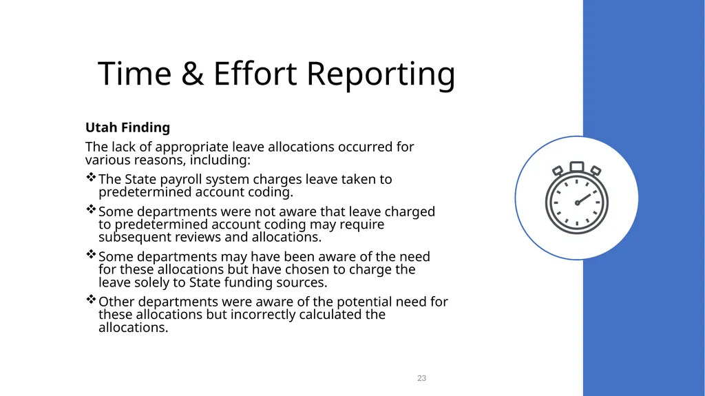 Federal Grant Reporting 101 & Lessons Learned - slide 23 of 48
