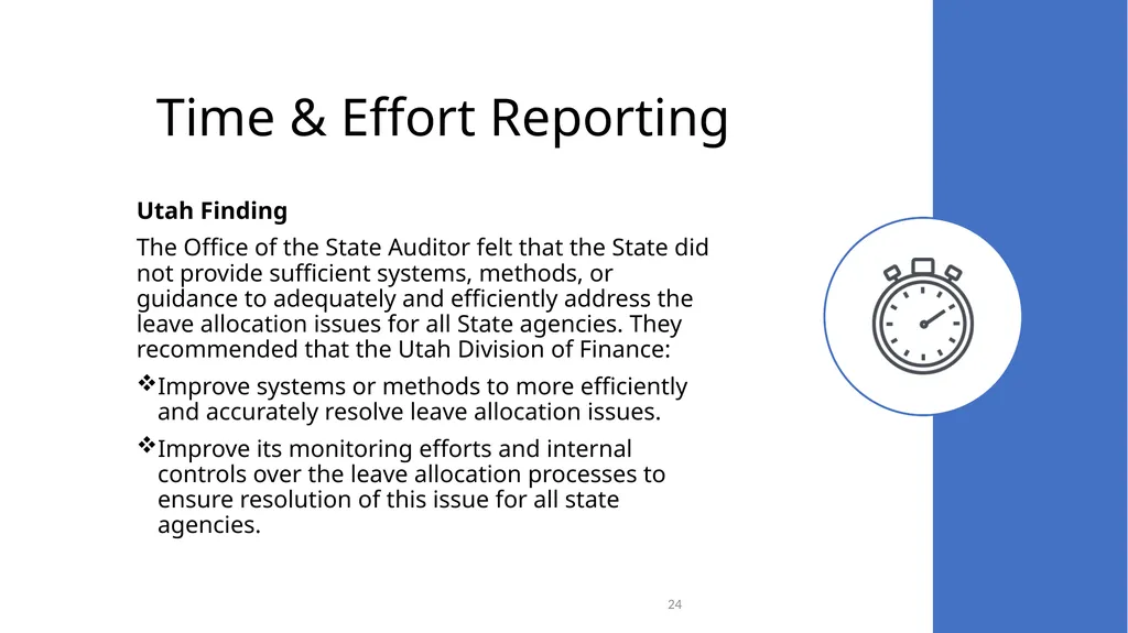 Federal Grant Reporting 101 & Lessons Learned - slide 24 of 48