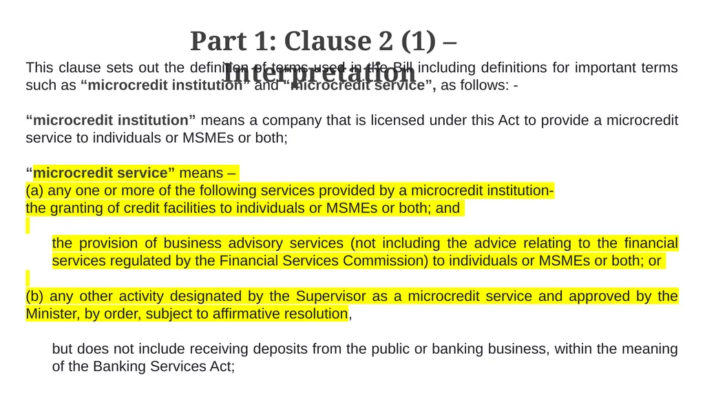 MICROCREDIT INFORMATION SESSION Understanding The - slide 10 of 51