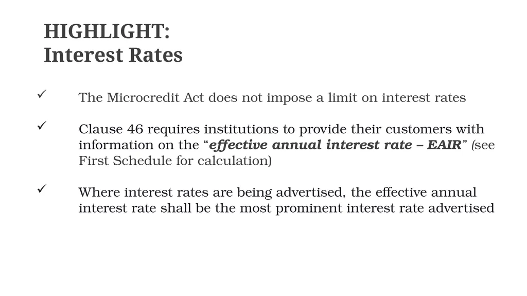 MICROCREDIT INFORMATION SESSION Understanding The - slide 27 of 51