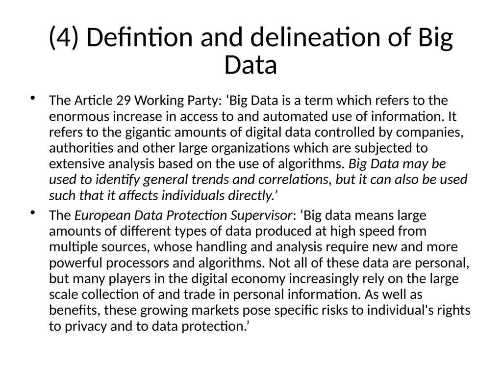 Big Data and privacy Bart van der Sloot Tilburg - slide 10 of 60
