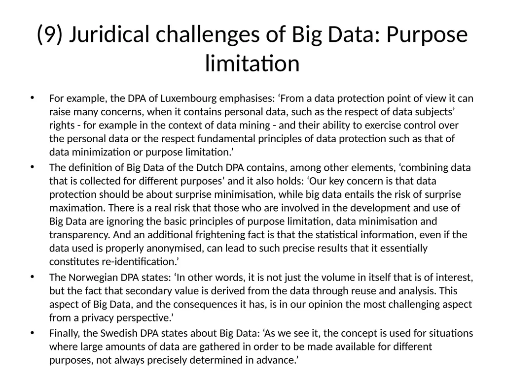 Big Data and privacy Bart van der Sloot Tilburg - slide 37 of 60