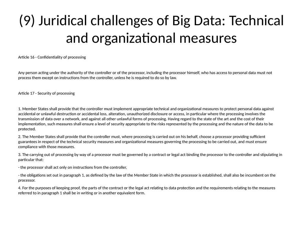 Big Data and privacy Bart van der Sloot Tilburg - slide 40 of 60