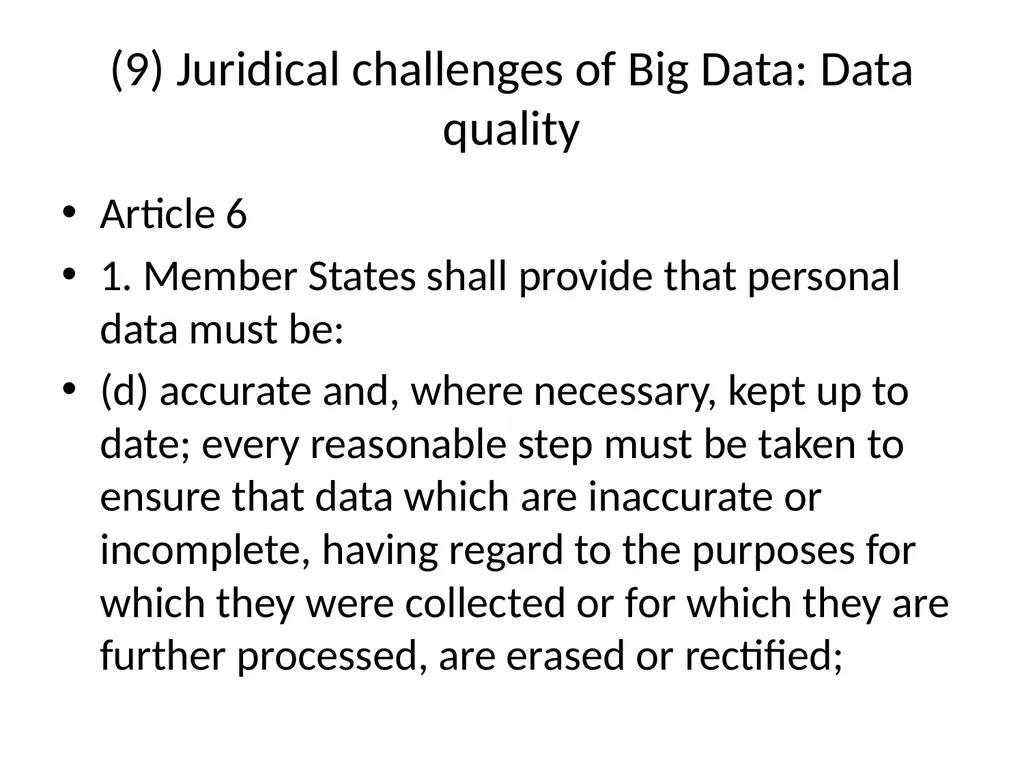 Big Data and privacy Bart van der Sloot Tilburg - slide 42 of 60