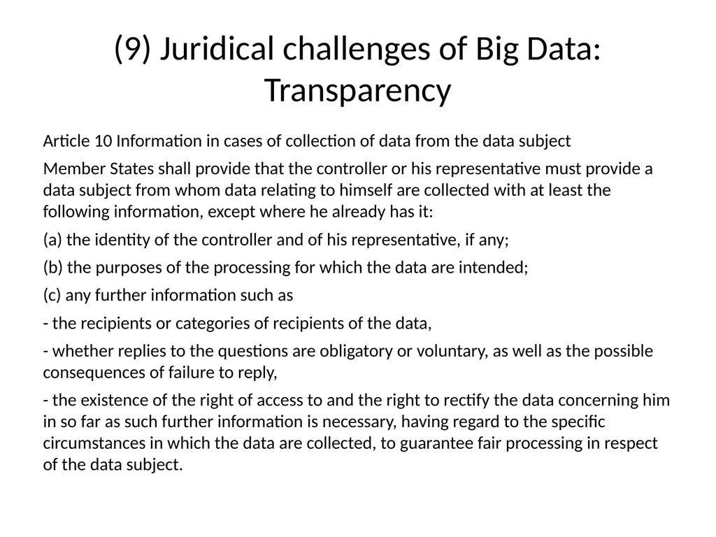 Big Data and privacy Bart van der Sloot Tilburg - slide 44 of 60