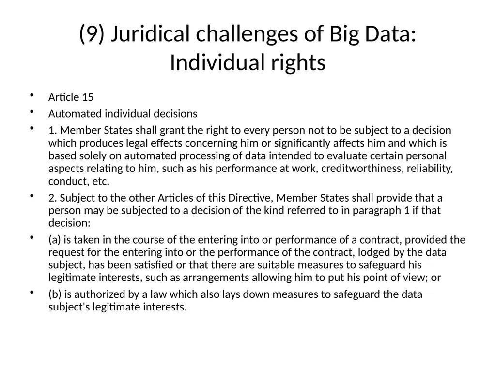 Big Data and privacy Bart van der Sloot Tilburg - slide 50 of 60