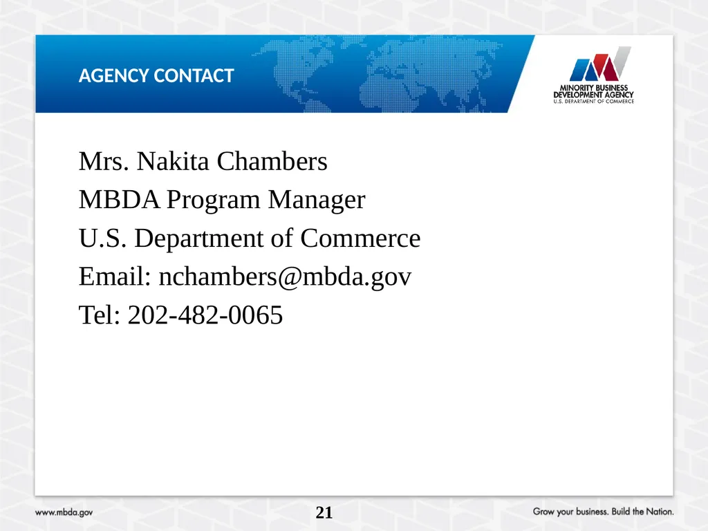 PRE-APPLICATION CONFERENCE American Indian, Alaska - slide 21 of 23