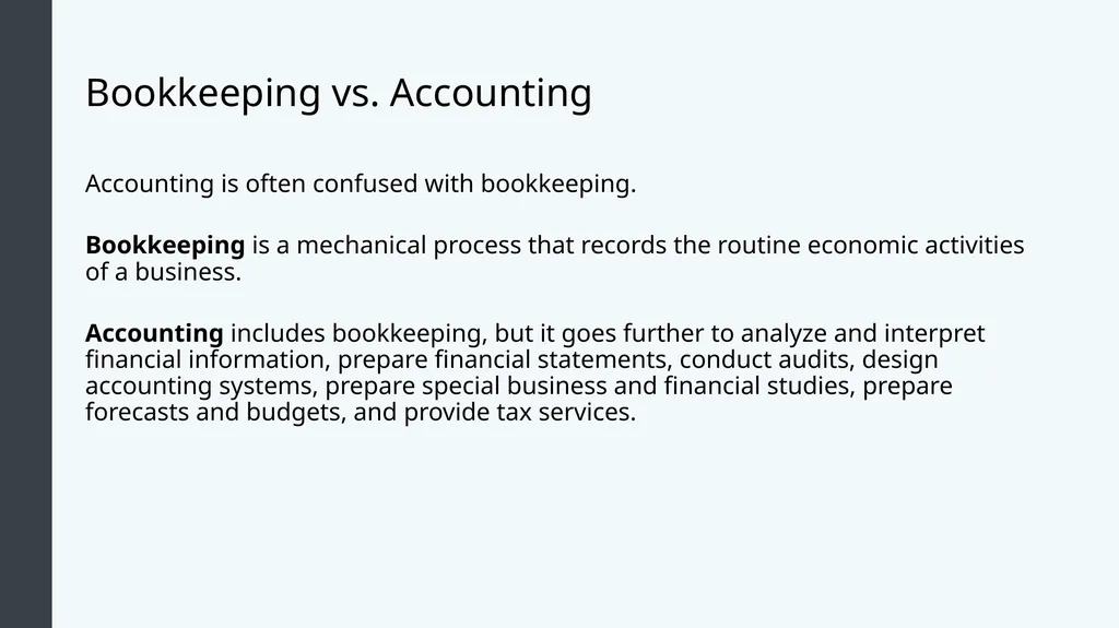 Introduction to Business Accounting and Finance - slide 11 of 59