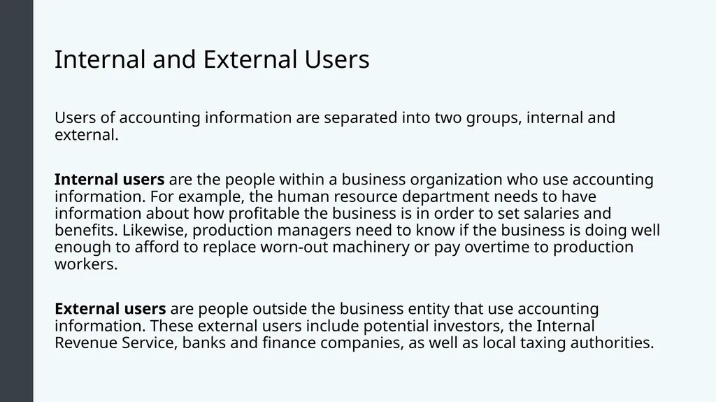 Introduction to Business Accounting and Finance - slide 7 of 59
