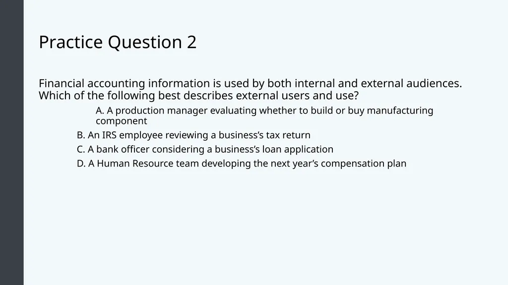 Introduction to Business Accounting and Finance - slide 13 of 59