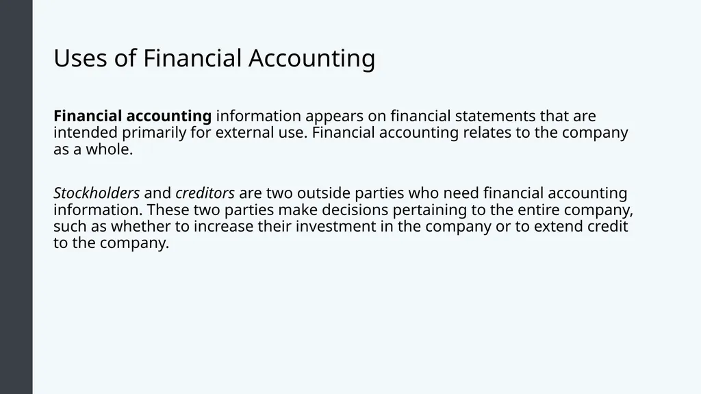 Introduction to Business Accounting and Finance - slide 8 of 59