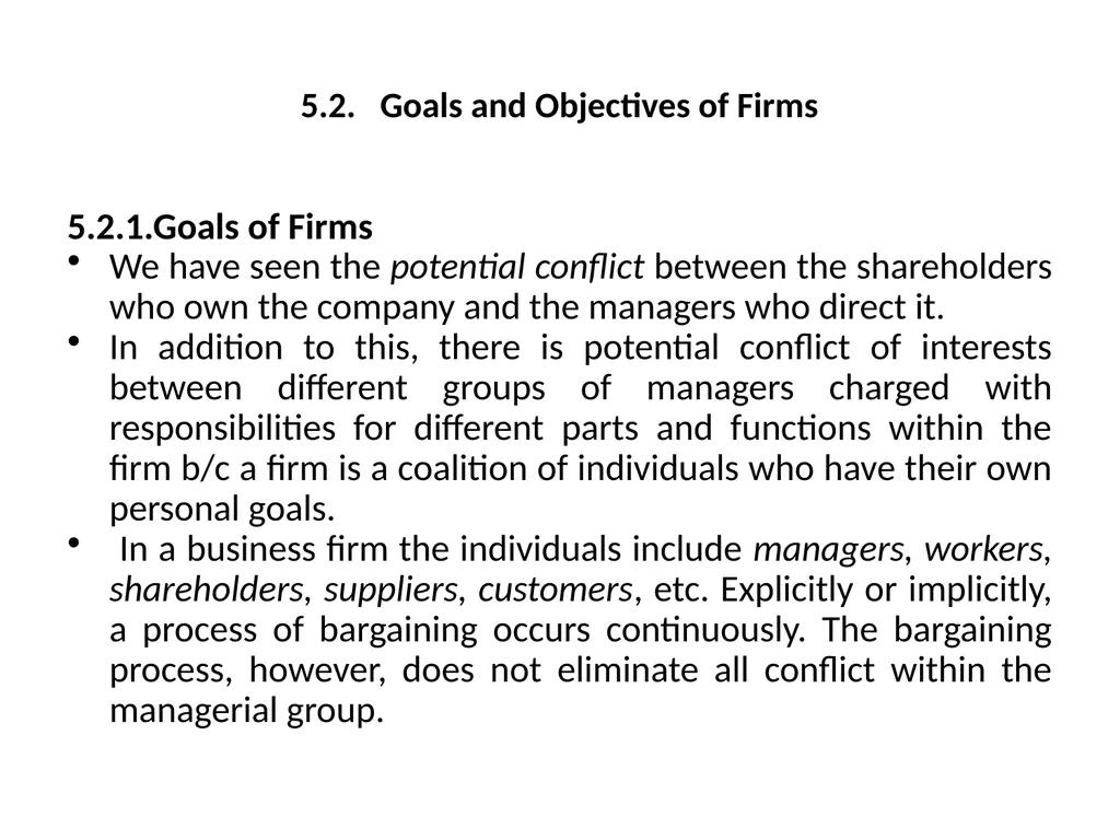 CHAPTER FIVE ANALYSIS OF FIRM STRUCTURE After - slide 8 of 52