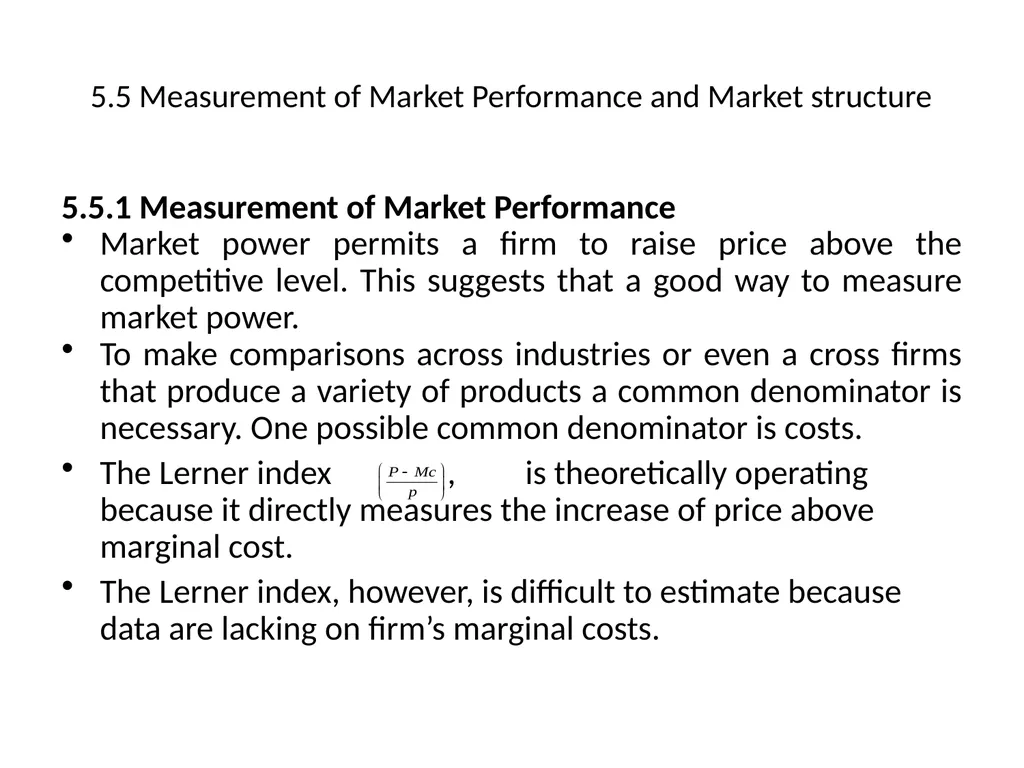 CHAPTER FIVE ANALYSIS OF FIRM STRUCTURE After - slide 38 of 52