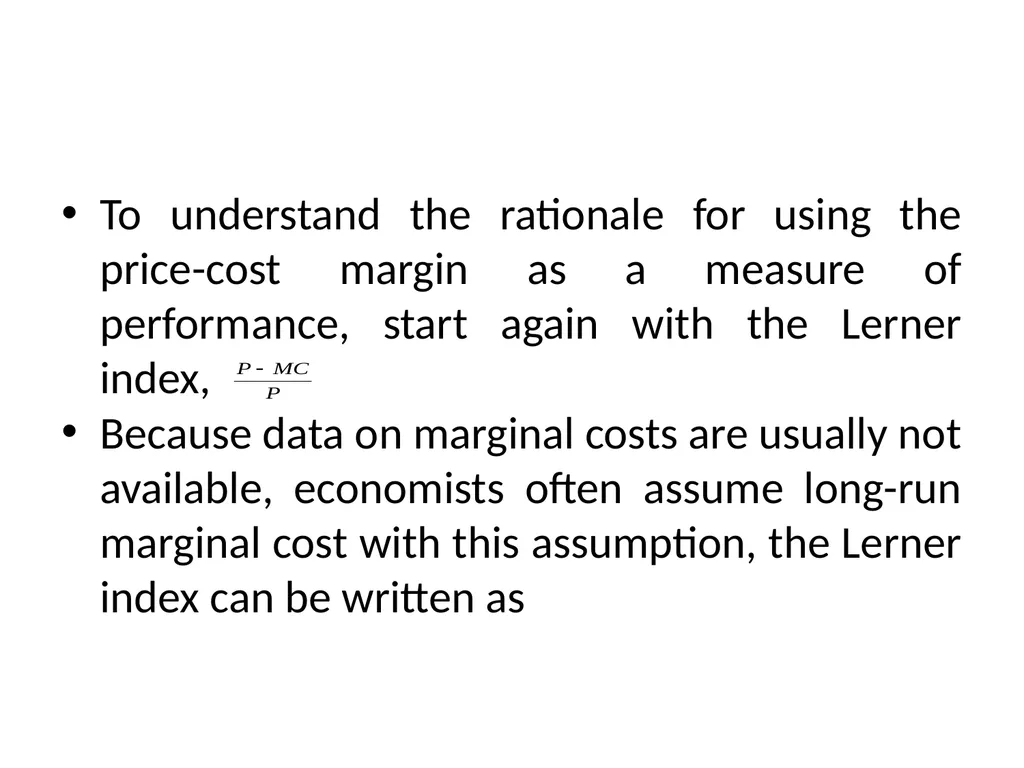 CHAPTER FIVE ANALYSIS OF FIRM STRUCTURE After - slide 49 of 52