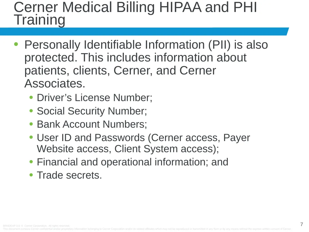 Revenue Cycle Compliance 1303521959_Cerner Medical - slide 7 of 21