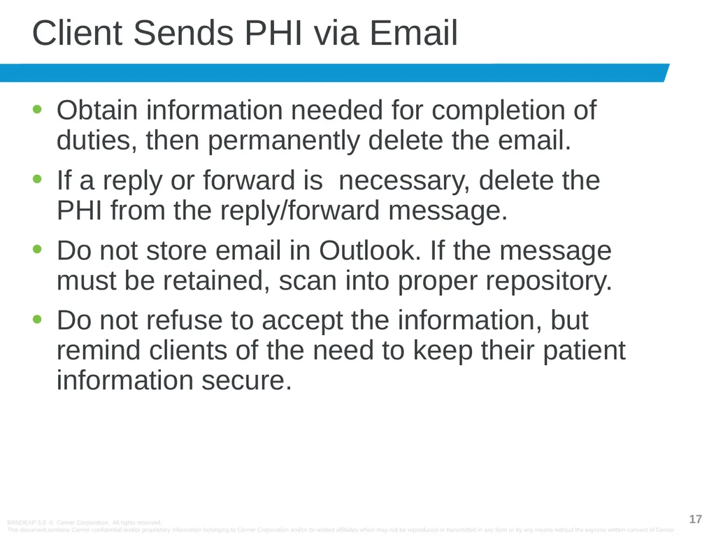 Revenue Cycle Compliance 1303521959_Cerner Medical - slide 17 of 21