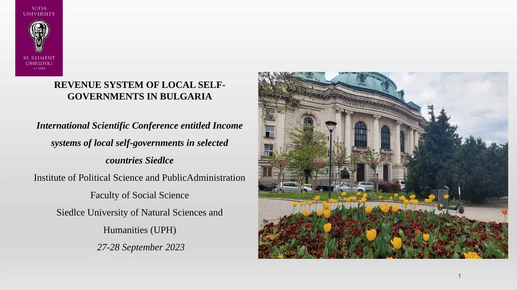 1 Revenue system of local self-governments in