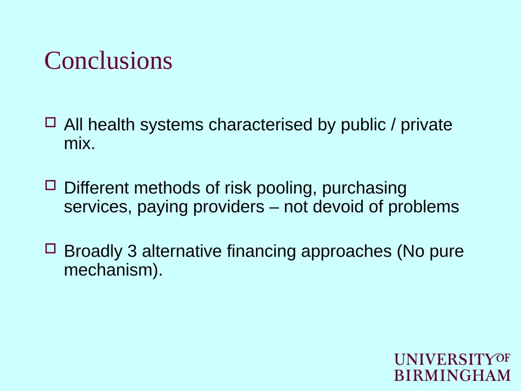 How healthcare is funded internationally Cristina - slide 28 of 30