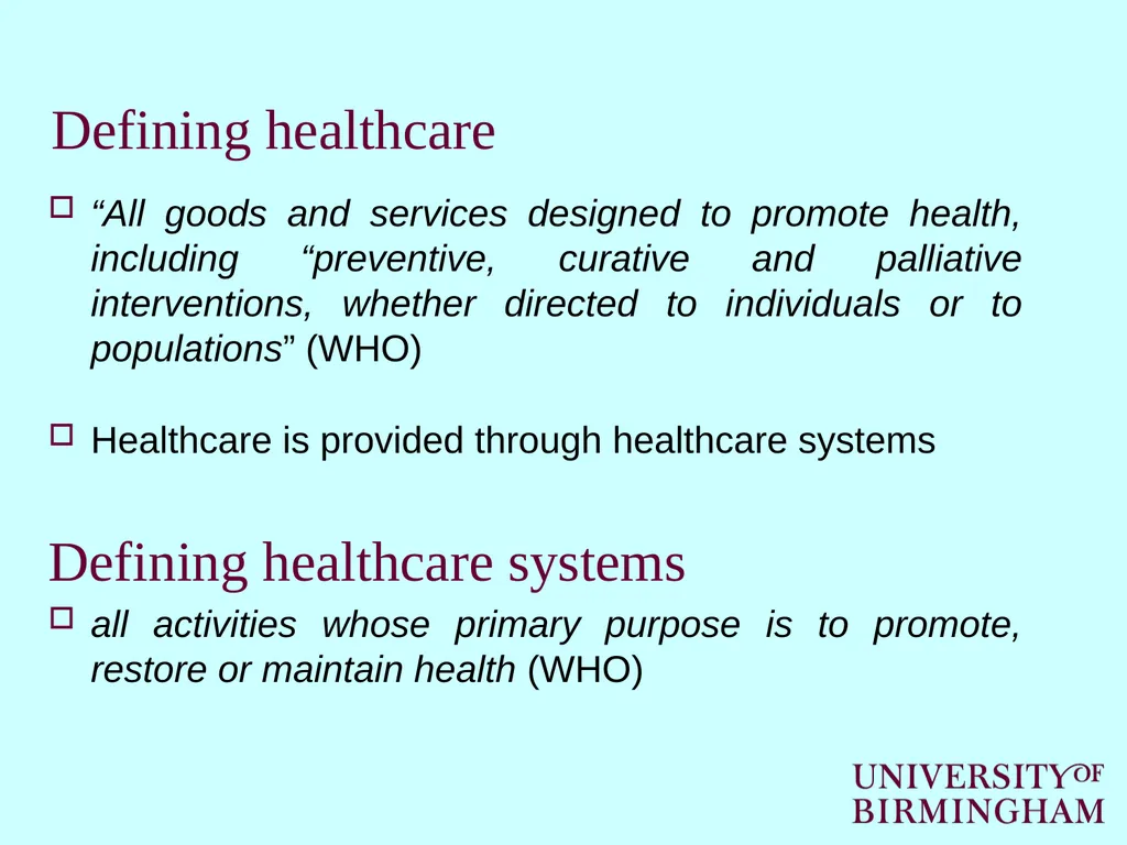 How healthcare is funded internationally Cristina - slide 5 of 30