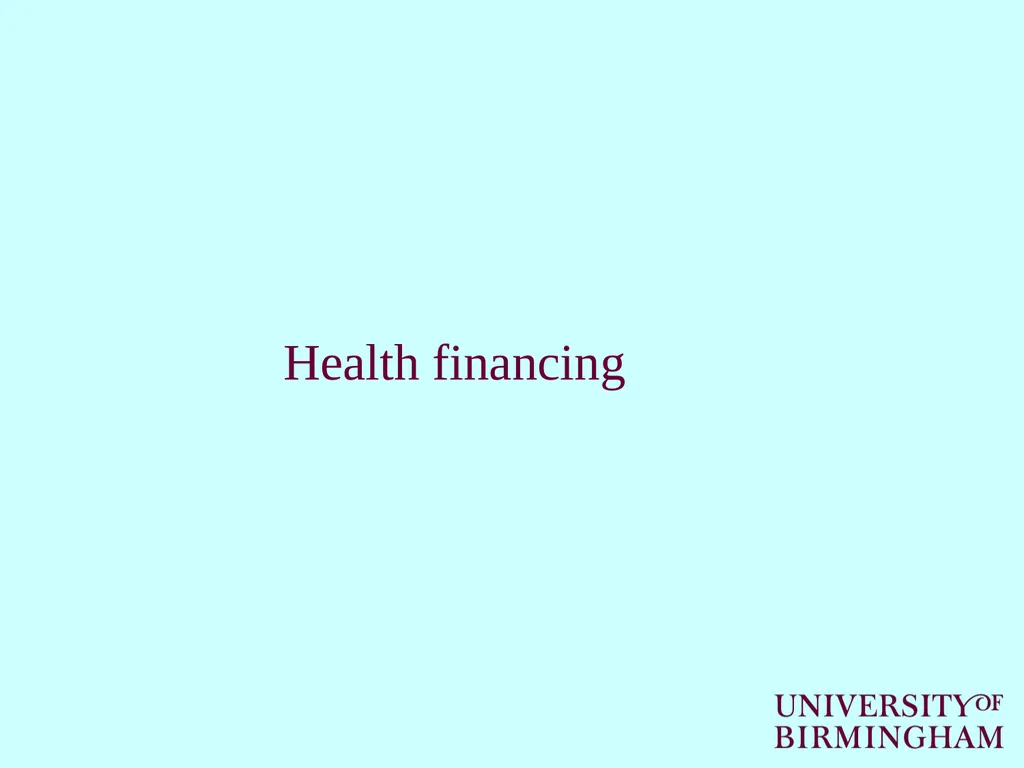 How healthcare is funded internationally Cristina - slide 11 of 30