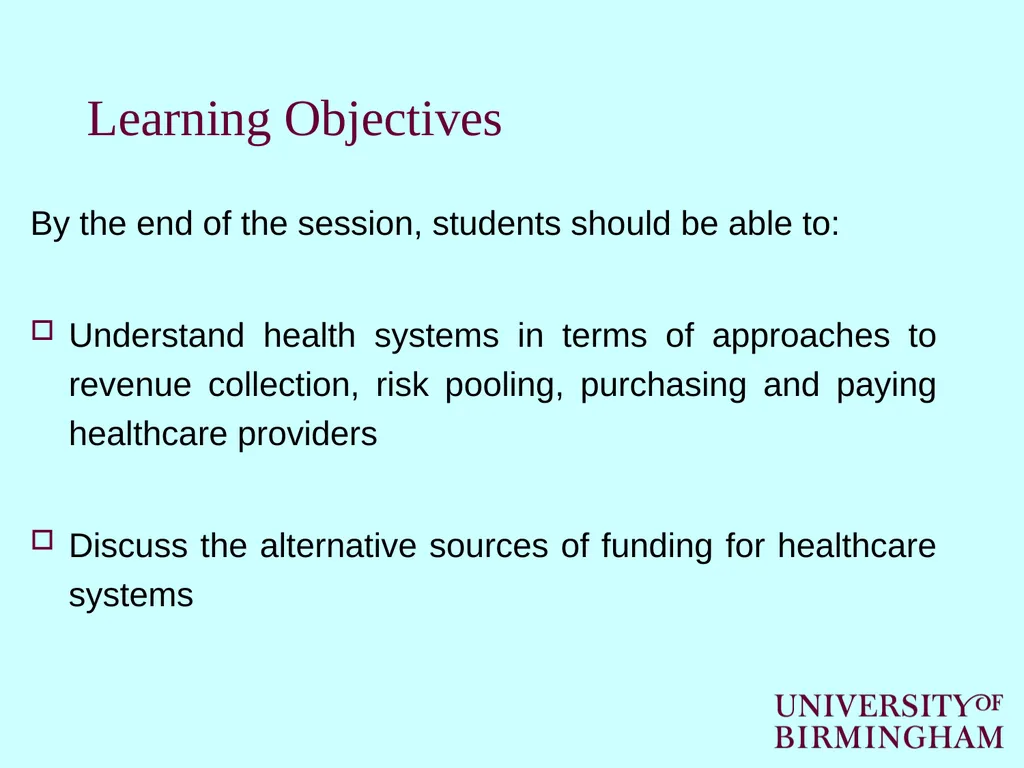 How healthcare is funded internationally Cristina - slide 3 of 30