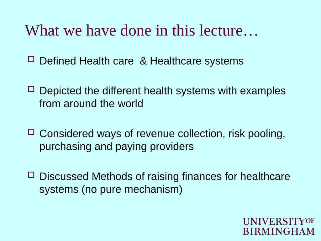 How healthcare is funded internationally Cristina - slide 27 of 30