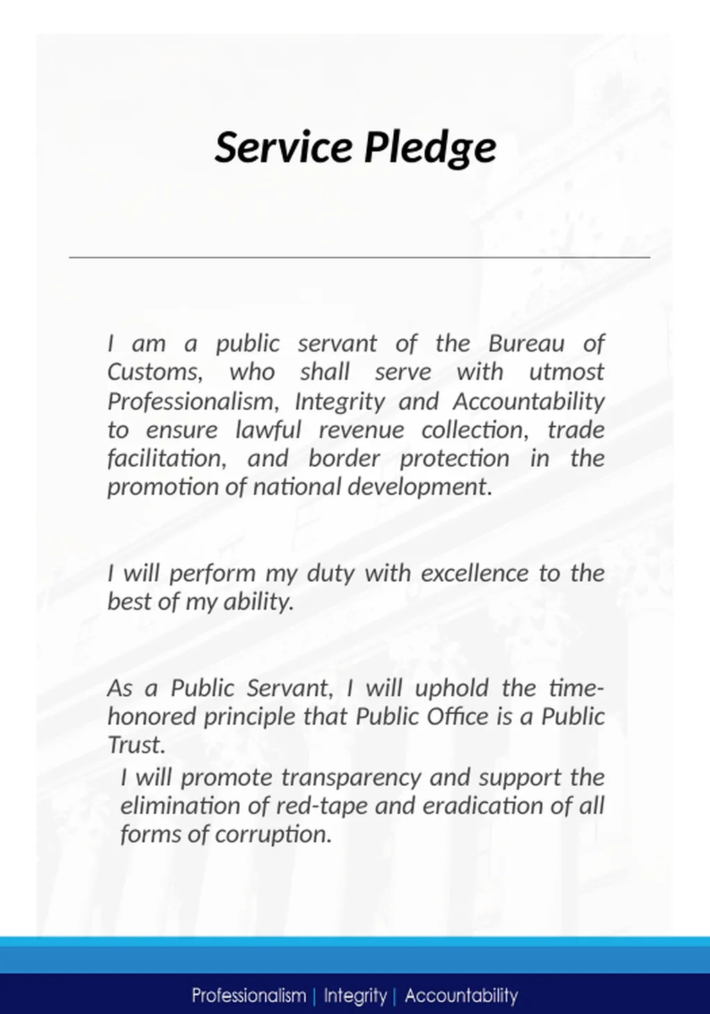 The Bureau of Customs (BOC), then the Bureau of - slide 8 of 17