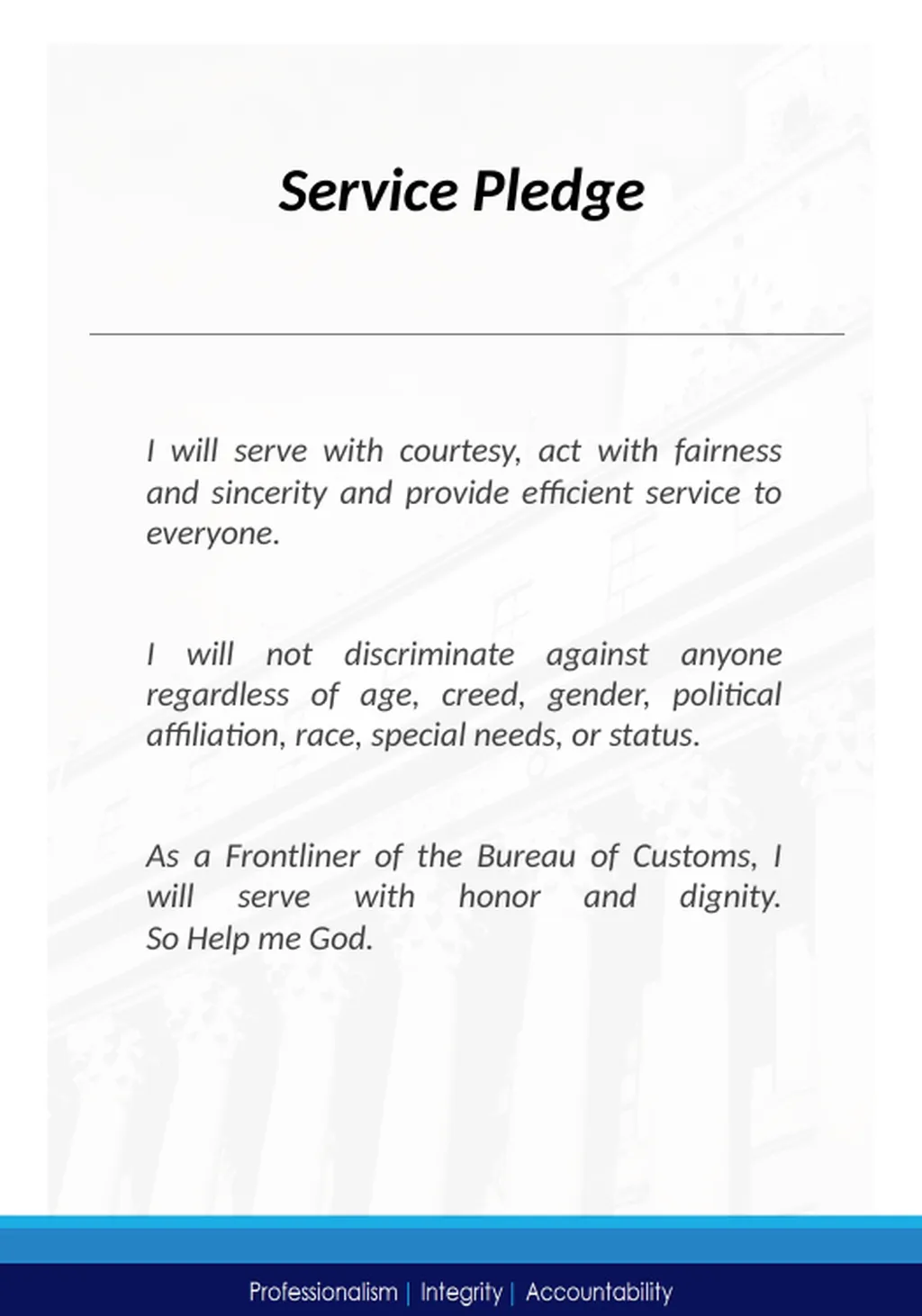 The Bureau of Customs (BOC), then the Bureau of - slide 9 of 17