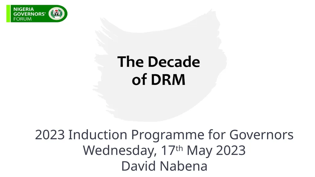 2023 Induction Programme for Governors Wednesday,