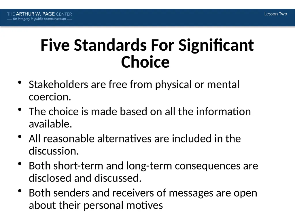 Ethics in Crisis Management Module Nine | Lesson - slide 4 of 9
