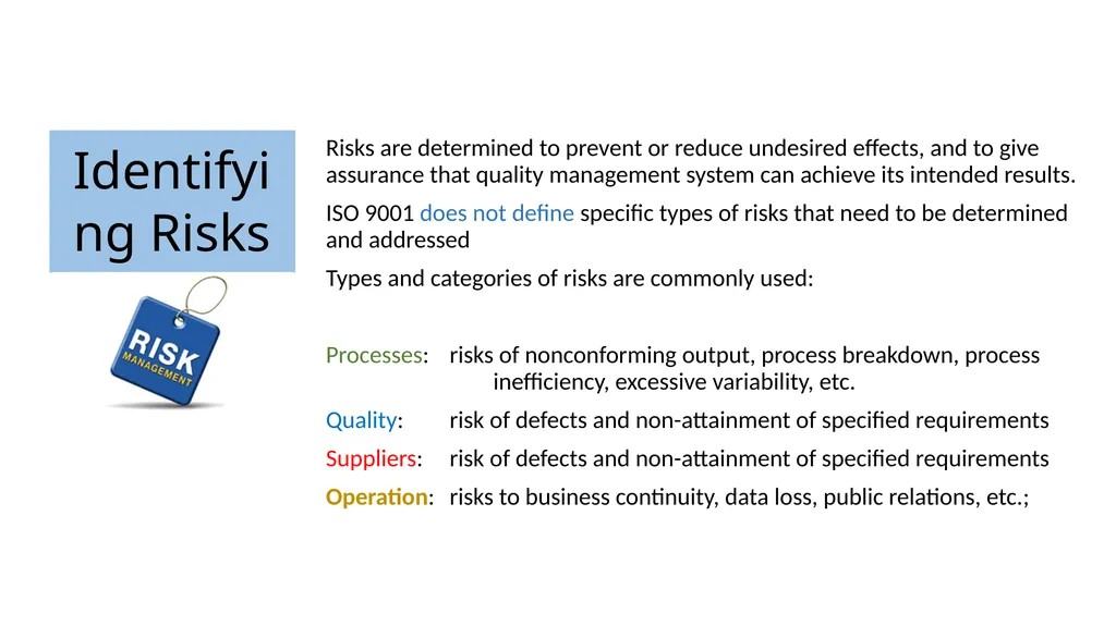 ISO 9001:2015 (RISKs Element) By KAMARRUDIN ALI 18 - slide 7 of 35