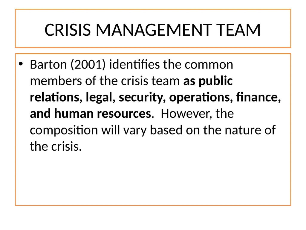 CRISIS MANAGEMENT Pertemuan 4,5 Gasal 2019-2020 - slide 9 of 37