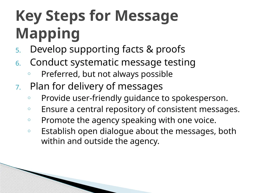 Risk Communication and Message Mapping CLHO - slide 17 of 36