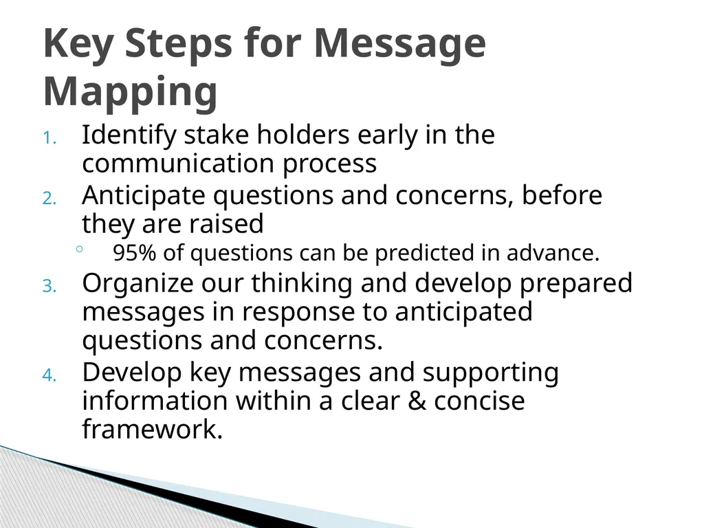 Risk Communication and Message Mapping CLHO - slide 16 of 36