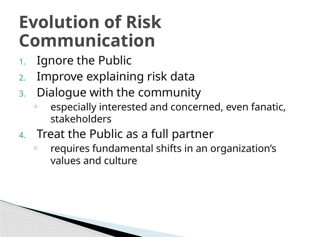 Risk Communication and Message Mapping CLHO - slide 12 of 36