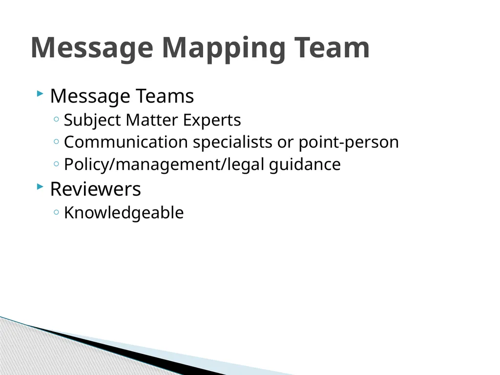 Risk Communication and Message Mapping CLHO - slide 19 of 36