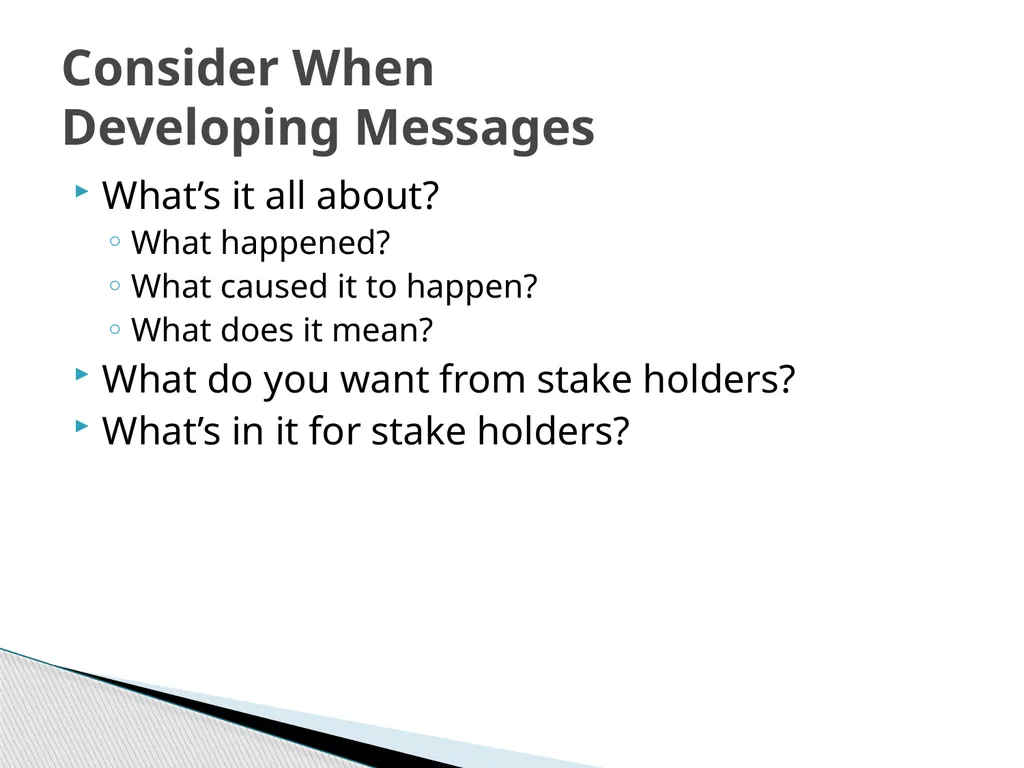 Risk Communication and Message Mapping CLHO - slide 22 of 36