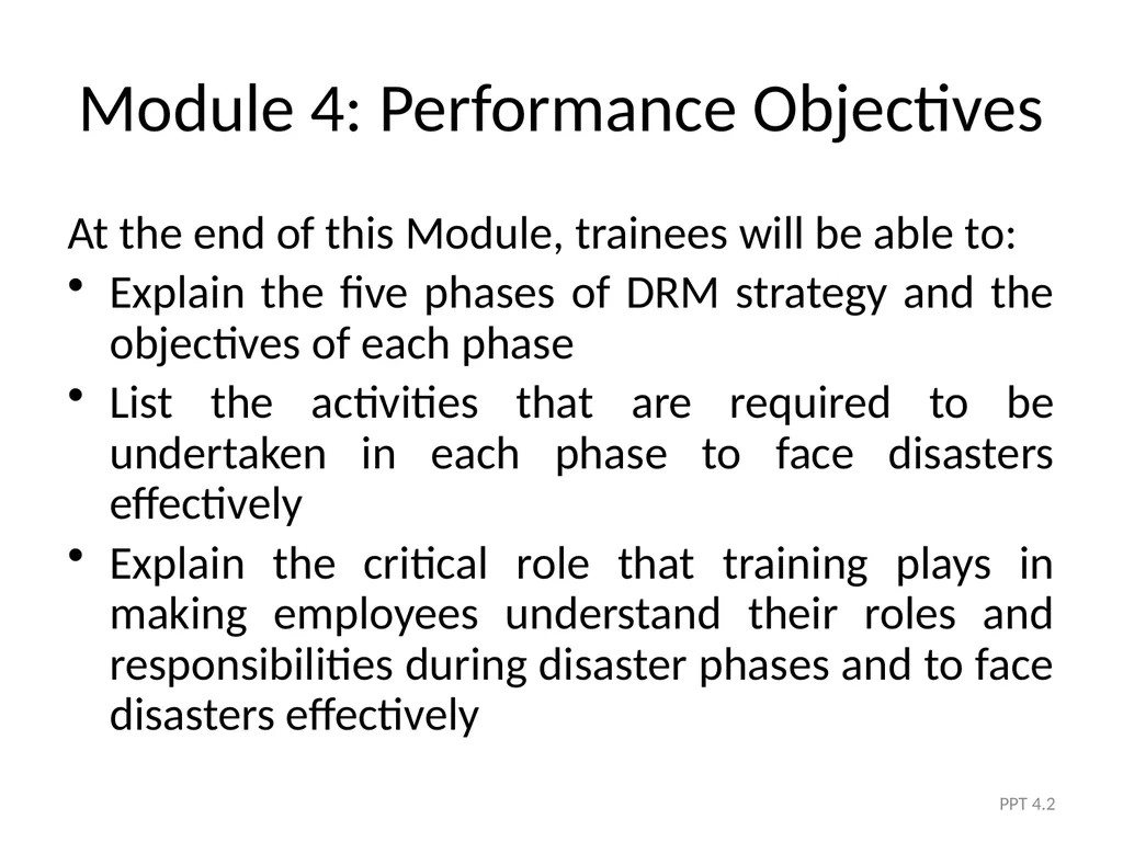 Module 4 The Five Phases of DRM PPT 4.1 Module - slide 2 of 35