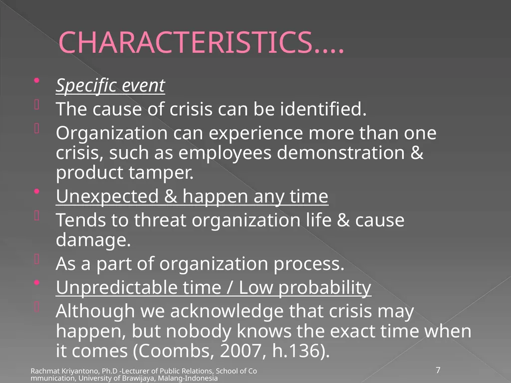 CRISIS (Seri Management Crisis) Rachmat - slide 7 of 17