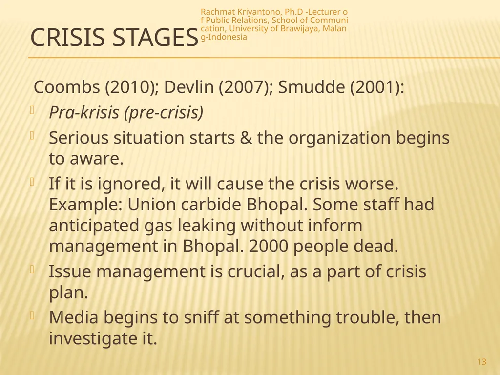 CRISIS (Seri Management Crisis) Rachmat - slide 13 of 17