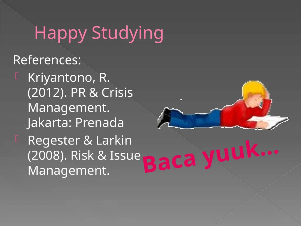CRISIS (Seri Management Crisis) Rachmat - slide 17 of 17