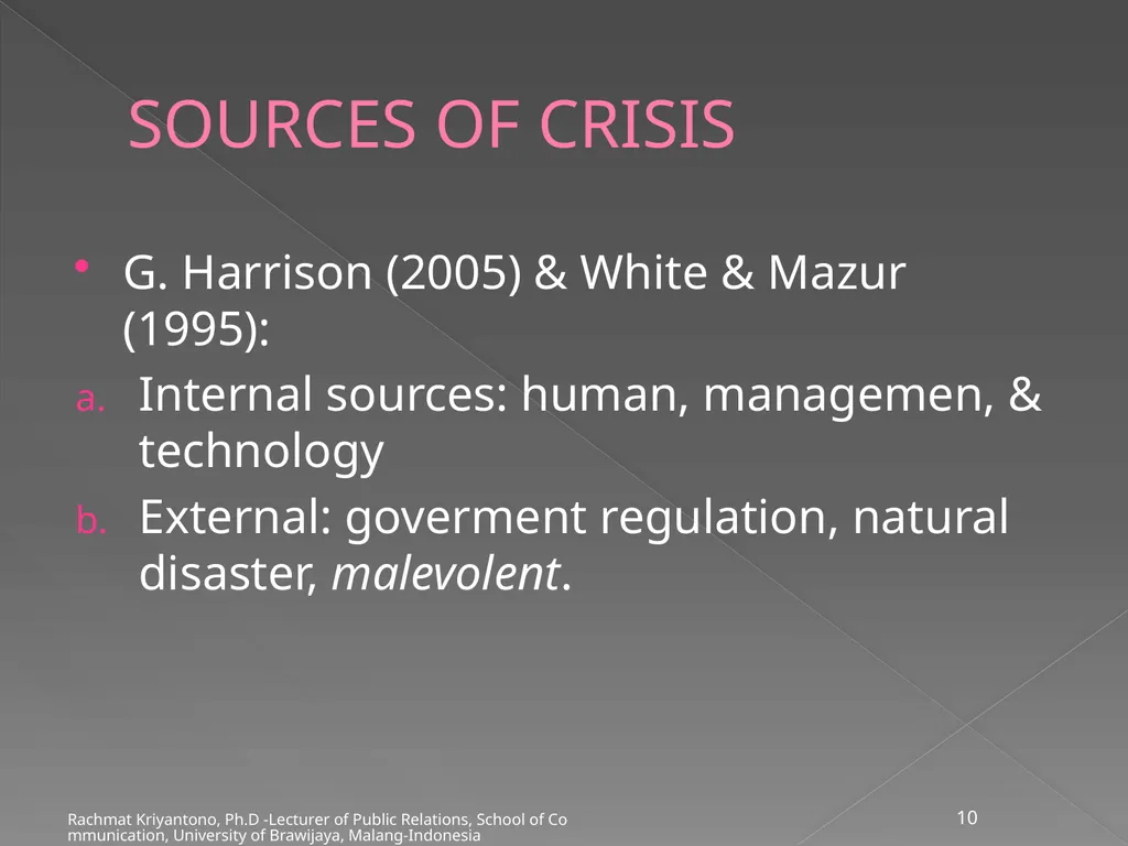 CRISIS (Seri Management Crisis) Rachmat - slide 10 of 17