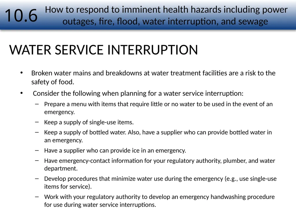 1 Food Safety Management Systems Chapter Number 10 - slide 20 of 22